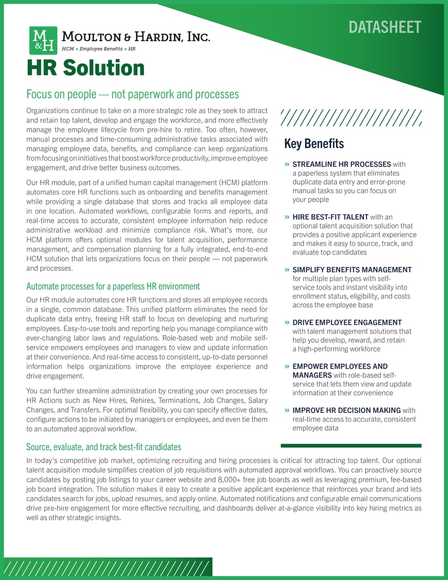 Georgia Human Resources Solution Guide Moulton Hardin OneSource